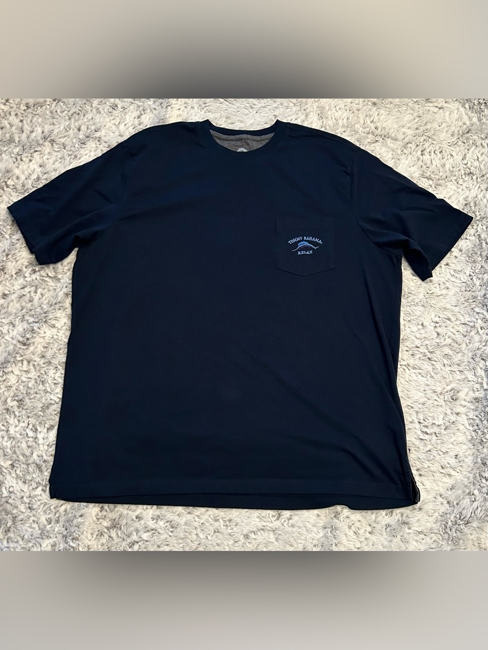 Tommy Bahama Relax Short Sleeve Pocket Tee - Navy Blue